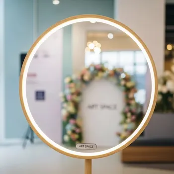 Аренда Зеркало селфи круглое в ресторане «Плакучая Ива» — ART SPACE