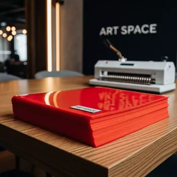 Аренда Обложки для переплета пластиковые Fellowes Transparent A4 200 мкм красные в Radisson Hotel Rosa Khutor — ART SPACE