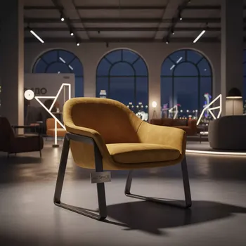 Аренда Кресло Камила велюр желтое в Imeretinskiy Hotel — ART SPACE