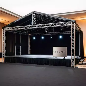 Аренда Сцена односкатная 14х10 черная в Mövenpick Hotel — ART SPACE