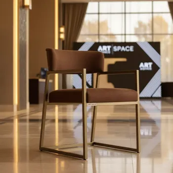 Аренда Стул Турмалин New замша Smile chocolate металлический каркас в отеле Radisson Lazurnaya — ART SPACE