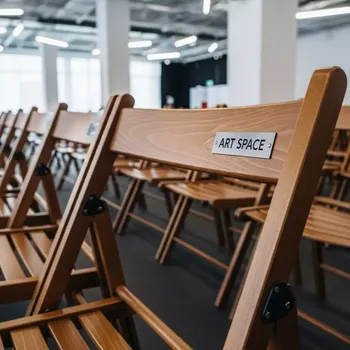 Аренда Стулья складные деревянные коричневые в Маринс Парк Отеле — ART SPACE
