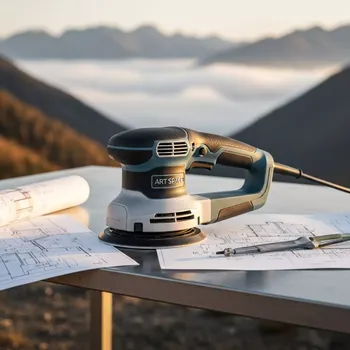 Аренда Шлифовальная машина Ryobi ROS 300 на площадке Rosa Peak (2320м) — ART SPACE