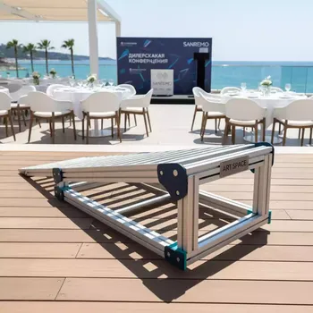 Аренда Трап раскладной алюминиевый в ресторане «Sanremo» — ART SPACE