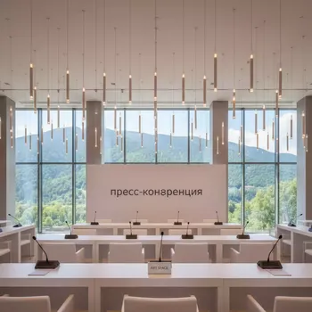 Аренда Набор свечей LED подвесных белые в Гранд Отель Поляна — ART SPACE