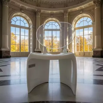Аренда Стул пластиковый Miss Bibi белый прозрачный в санатории «Металлург» — ART SPACE