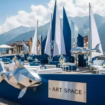 Аренда Декорации для юбилея в морском стиле в Rixos Krasnaya Polyana — ART SPACE