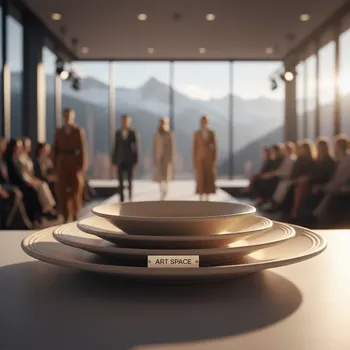 Аренда Набор тарелок Моно бежевых 31 27 21 см в Golden Tulip Rosa Khutor — ART SPACE