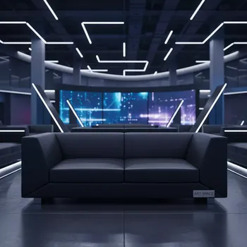 Аренда Диваны Horizont черные в VK Stadium Sirius — ART SPACE