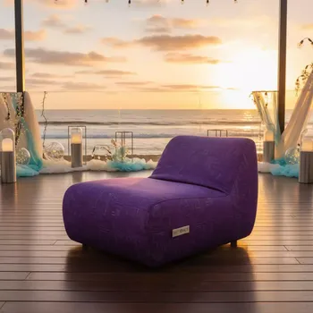 Аренда Пуф фиолетовый в пляжном клубе Del Mar — ART SPACE