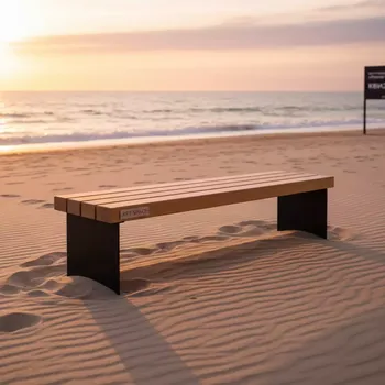 Аренда Скамейка деревянная Focus Bench 160 на пляже «Ривьера» — ART SPACE