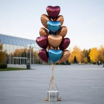 Аренда Связка гелиевых сердец 15 штук в парке «Ривьера» — ART SPACE