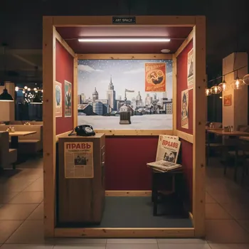 Аренда Фотозона "Ретро СССР" в ресторане «Сыроварня» — ART SPACE