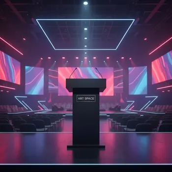 Аренда Тумба Конгресс 130 черная в Red Arena — ART SPACE