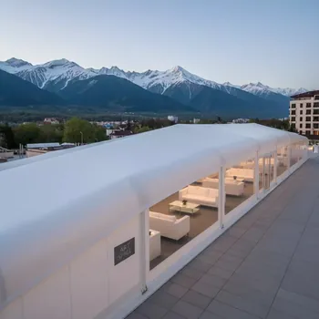 Аренда Тент Кайт 4х24 белый в Sochi Marriott Krasnaya Polyana — ART SPACE