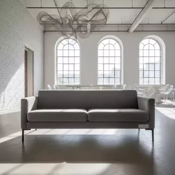 Аренда Диван Роттердам вельвет серый в Gamma Sirius — ART SPACE