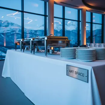 Аренда Стол под скатерть Catering Duab белый в Гранд Отель Поляна — ART SPACE