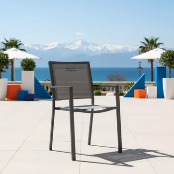 Аренда Кресло обеденное Andy антрацит алюминий текстилен в Courtyard by Marriott Sochi — ART SPACE