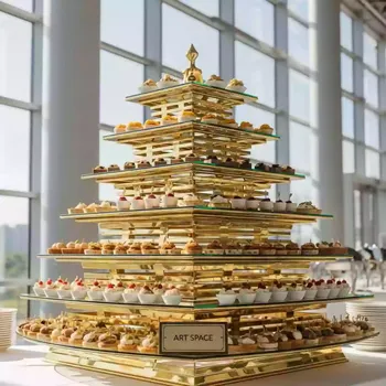 Аренда Подставка фуршетная Пирамида Gold Zeiher L 12 уровней в ОКЦ «Галактика» — ART SPACE