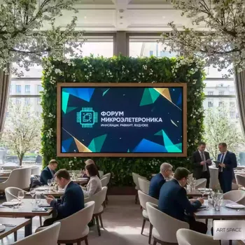 Аренда Светодиодный LED экран 5х3 м в ресторане «Магадан» — ART SPACE