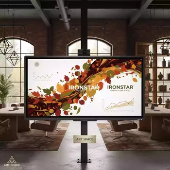 Аренда Комплект интерактивная доска IQBoard RPT087 20 проектор Infocus IN114BBST крепление WTH130 в Green Flow Hotel — ART SPACE