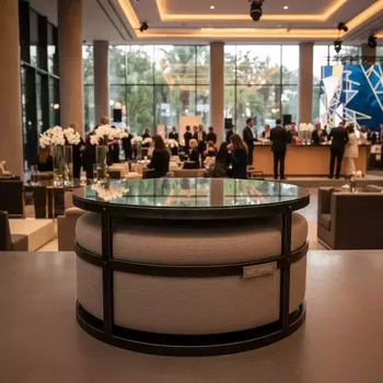 Аренда Пуф стол средний ШОЛЛЬ с зеркальной столешницей в Swissôtel Resort Sochi Kamelia — ART SPACE