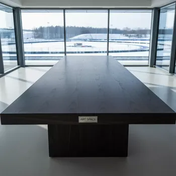 Аренда Стол орех черный Лидер 2 2000x900 на Сочи Автодроме — ART SPACE