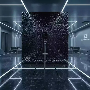 Аренда Фотозона черная из пайеток с камерой на Сочи Автодроме — ART SPACE