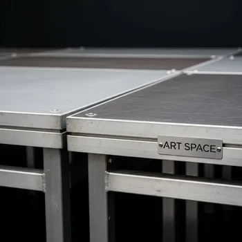 Аренда Сцена двускатная 8х10 металлик в Зимнем театре — ART SPACE