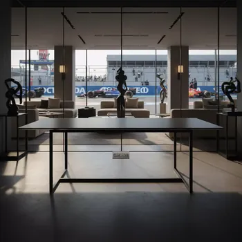 Аренда Стол обеденный Mystery черный 130х80 в Delta Sirius — ART SPACE