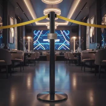 Аренда Столбик оградительный Barrier black & yellow в ресторане «Brunello» — ART SPACE
