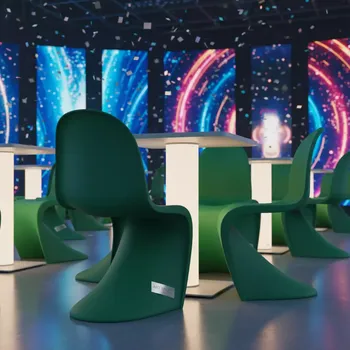 Аренда Стул полубарный пластиковый Mentha Go Green VK Stadium Sirius — ART SPACE