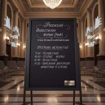Аренда Доска меловая decora в Зале органной и камерной музыки — ART SPACE