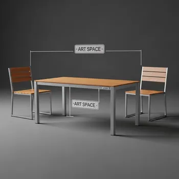 Аренда Мебельной группы из литого алюминия 210х110 см в Delta Sirius — ART SPACE