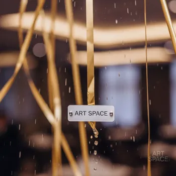 Аренда Дождик полипропилен матовый золотой в отеле Hyatt Regency Sochi — ART SPACE