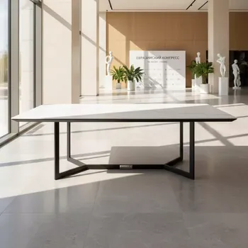 Аренда Стол керамический Мэриан 140х80 Snow Alpin white черный на вилле «Анна» — ART SPACE