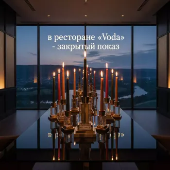 Аренда Свечи и подсвечники в ресторане «Voda» — ART SPACE