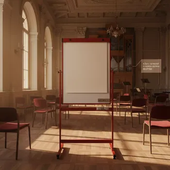 Аренда Флипчарт TF15 Popchart RED 100х70 см в Зале органной и камерной музыки — ART SPACE