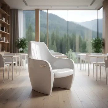 Аренда Кресло белое Hi Tech в Green Flow Hotel — ART SPACE