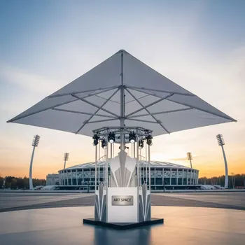Аренда Зонт профессиональный 3,5х3,5 м Galileo Starwhite на арене «Фишт» — ART SPACE