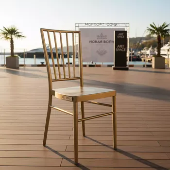 Аренда Стул Tiffany gold на территории Морпорта Сочи — ART SPACE