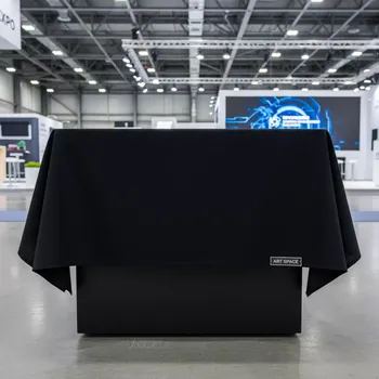 Аренда Скатерть черная прямоугольная 1,7х1,1 м на Сочи Автодроме — ART SPACE