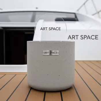 Аренда Кашпо для цветов Prosperplast Tubus Beton 12 л бетон на теплоходе «Дагомыс» — ART SPACE