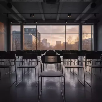 Аренда Стулья металлические черные для конференций в Alpha Sirius — ART SPACE