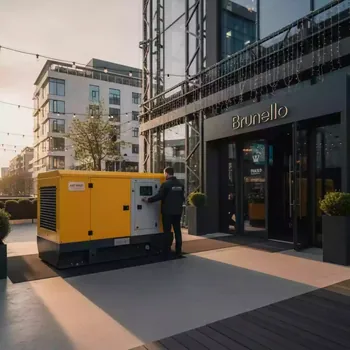 Аренда Генератор дизельный Atlas Copco QAS 300 в ресторане «Brunello» — ART SPACE