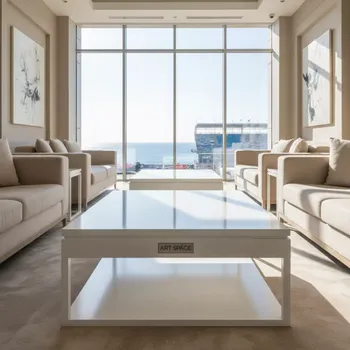 Аренда Журнальный столик Helex Home W 101 белый в комплексе Sea Galaxy — ART SPACE