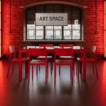 Аренда Столовая группа красная на 6 персон в ресторане «Плакучая Ива» — ART SPACE