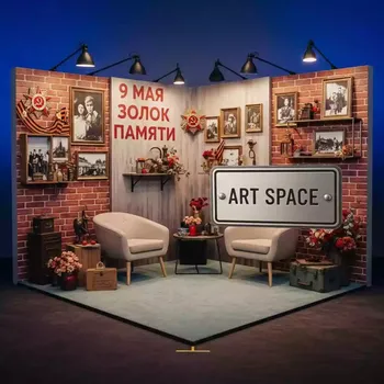 Аренда Фотозона на 9 Мая "Уголок памяти" в Mövenpick Hotel — ART SPACE