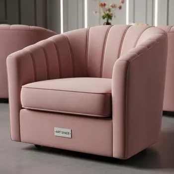 Аренда Кресло розовое Velvet pouf в комплексе Sea Galaxy — ART SPACE