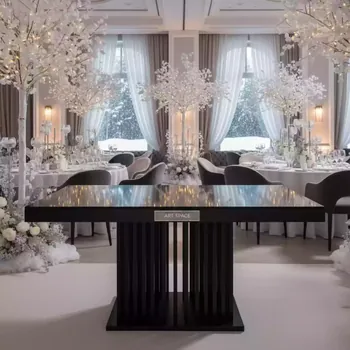 Аренда Стол Милан 190 см Пруток эбен в Rodina Grand Hotel & SPA — ART SPACE
